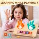 MOTREE Preschool Learning Toys for Toddlers 2-4, Educational Math Manipulatives Number Counting Blocks for Kids, Montessori Toys for 3-5 Year Old Boys Girls Birthday Gifts