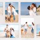 YESKAY 4x6 Picture Frame Collage for Wall Decor,Multiple Photo Collage Frames with Tempered Glass,8-Opening for 4 x 6 Picture Frames,Rustic White,1 Pack(OD:11.75X21in)