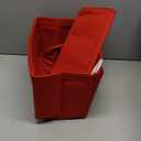 ETTP Purse Organizer Insert, Felt Tote Organizer Insert With Metal Zipper, Handbag Organizer For Speedy, Neverfull, Tote, Handbag, 7 Colors 5 Sizes (XL, Red)