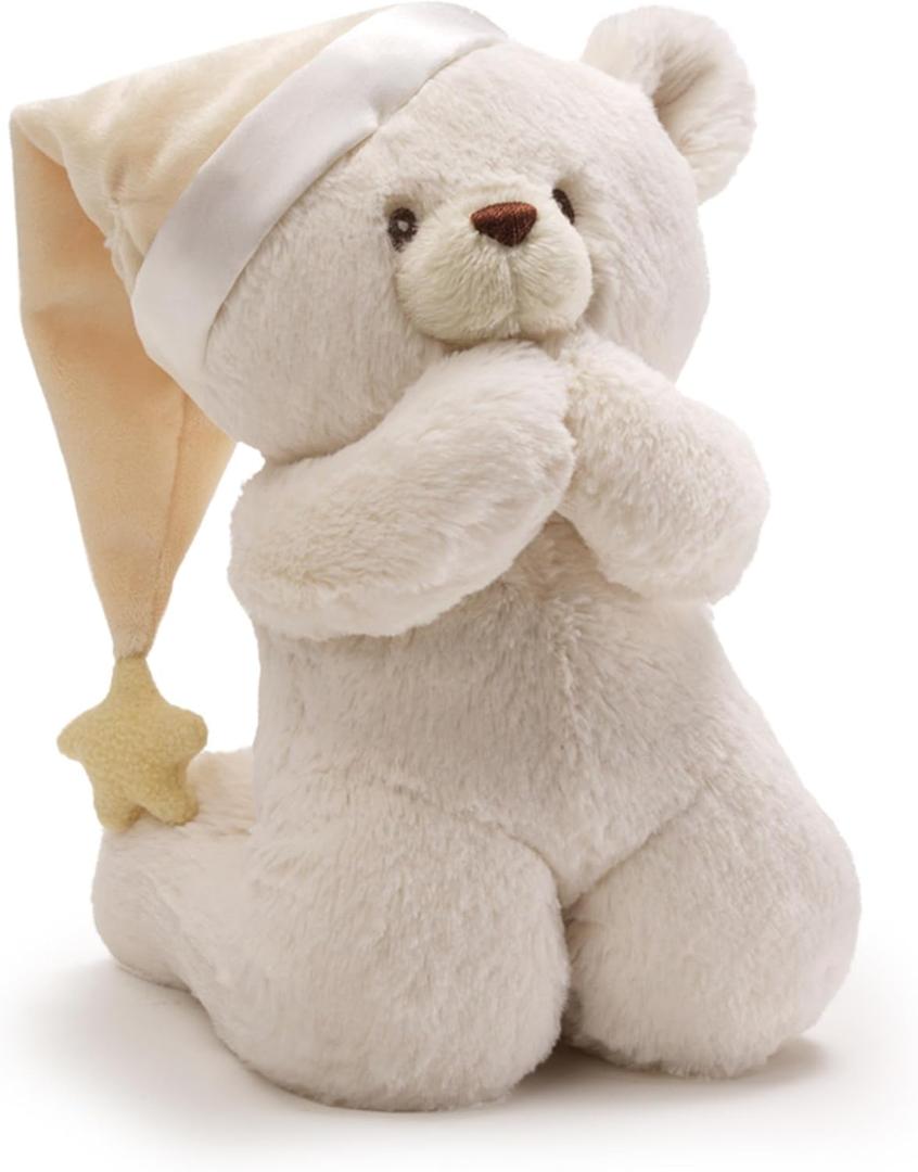 Baby GUND Prayer Teddy Bear Musical Stuffed Animal Plush, 8"