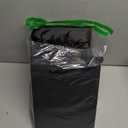 qiqee Deep Black Gift Wide Bags with Tissue Paper for Wedding, Birthday, Party Supplies-7.9"x4.3"x9.6" Small Size Cardboard Gift Bags48pcs Bags +Tissue Paper