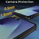 for Samsung Galaxy Z Flip 7 Case Magnetic, Z Flip 7 Case [Compatible with MagSafe], Translucent Matte Military Grade Drop Protection Slim Fit Hard PC Rugged Phone Cover for ZFlip7,Black