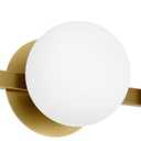 Champagne Bronze Mid-Century 3-Light Globe Bathroom Vanity Light