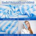 SmoothNovelty 8 Pack Microfiber Bath Towels Bulk 27'' x 60'' Oversized Bath Towel Highly Absorbent Extra Large Shower Sheets Soft Drying for Beach Pool Bathroom Salon Party(Blue)