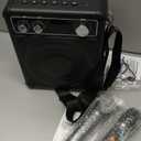 Karaoke Machine, Portable Bluetooth Karaoke Speaker with 2 Wireless Microphones, PA System for Adults Kids with LED Lights & Echo Adjustment, Supports TWS/TF/USB/AUX for Home Party (T03-2 MICS)