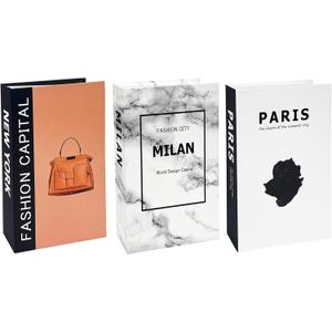 3Pcs Luxury Decorative Books, Home Modern Fashion Decoration Fake Books, Living Room Bookshelf Dining Table, TV Stand Coffee Table