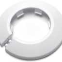 MroMax Fit 1.57" White Plastic PP Pipe Cover, 40mm 1Pc Flange Water Pipe Radiator Decoration Escutcheon, Snap-On Cap for Sink Drain and Vent Pipes, to Hide Gaps and Update Plumbing Look