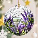 Lavender Christmas Tree Decorations, Christmas Ornaments, Keepsake Ornaments, Holiday Decor, Xmas Gifts, Gifts for Flower Lovers & Plant Lovers