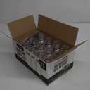 8 Pcs 8 Ounce Plastic Juice Bottles, Reusable Bulk Beverage Containers for Juice, Milk and Other Beverages, Black lid