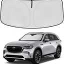 Windshield Sun Shade for Mazda CX-90 2024 2025 2026 Sunshade Front Window Shade Custom Fit CX90 Accessories Sun Visor Foldable Shade Blocks UV Rays Accessories