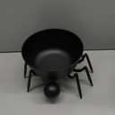 Honeydak Halloween Candy Bowl 7 Inch Spider Metal Candy Dish Spider Serving Tray Spooky Tabletop Decoration Cookie Jar Snack Holder for Trick or Treat Halloween Party Decor