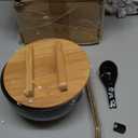 Japanese ramen noodle bowl black rice bowls with Lid Spoon ramen bowl noodle bowls with chopsticks