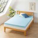 Best Price Mattress 4 Inch Ventilated Memory Foam Mattress Topper, Cooling Gel Infusion, CertiPUR-US Certified, Dorm Essentials, Twin XL