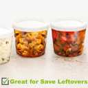 HillSpring Small Glass Bowls with Removable Lids, Portion Dessert Bowl for Pudding and Jelly, 6.8 oz Clear Containers for Meal Prep, Baking, and Food Storage (6 Pcs)