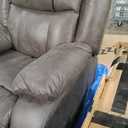 Signature Design by Ashley Manual Rocker Recliner Chair, Gray