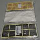 Cellophane Treat Bags Cookie bags for Packaging Clear Gift Bag with Stickers for Cookies, Candy,Chocolates(Fog, 9 x 3.3inch) (200 Piece Set)