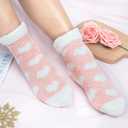 Loritta 5 Pairs Womens Fuzzy Socks Winter Warm Cozy Fluffy Super Soft Slipper Socks (A - Love Heart Patterned)