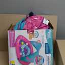 SwimSchool Infant Baby Pool Floats, Free Swimming, Super Buoyant  Ages 6-24 Months  Multiple Colors/Styles  Adjustable Canopies and Seats, Splash & Play Baby Floaties (Flotador de beb rosa/aguamarina con toldo)