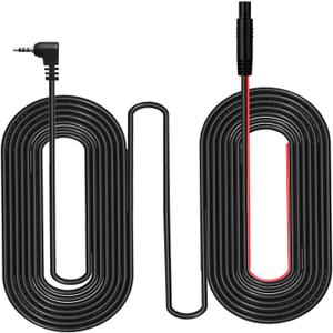 5 Pin Dash Cam Cable,33 Ft 2.5mm Male to 5 Pin Backup Camera Cord,Dash Cam Rear View Camera Ultra Long Cable with Reverse Trigger Wire Fit for Pick-up Trucks,Trailer,RV,SUV,Bus,Farm Machine,etc.