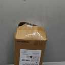 Amazon Basics Hypoallergenic Quilted Breathable Mattress Topper Pad, 18 Inches Deep, King Size, White