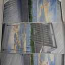 Elephant Stock - Swing At The Beach Wall Art - Horizontal Multi Panel Canvas - 3 Piece Living Room Wall Decor - Photography Beach Sunsets And Sunrises Multi Piece Wall Art - Blue And Gray Decor by Celebrate Life Gallery - 38" x 24"