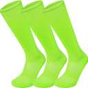 Marchare Boys Soccer Socks Toddler Football Socks Knee High Solid Sports Socks For Boys Girls, 10-12Y