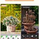 Faux Flowers for Outdoor Planters 16 Bundles UV Resistant Fake Artificial Eucalyptus Plants Outside Spring Summer Yard Decoration Realistic Silk Daisy for Patio,Front Porch,Garden,Pots Decor