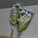 6 Pcs 27" Faux Silk Peony Artificial Flowers Stems for Vase (Dusty Blue)