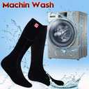 Heated Socks for Men Women Electric Rechargeable Battery Powered Heated Socks,Winter Warm Heated Thermal Insulated Socks for Outdoor Sports Climbing Hiking Hunting Skiing