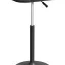 MAHANCRIS Bar Table, Height-Adjustable Pub Table 26.8-36.2 Inches, Cocktail Table with Base, Counter Height Tables for Small Space, Easy to Assemble, Black BTHB5501