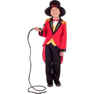 fun shack Kids Ringmaster Costume for Boys and Girls, Circus Ringmaster Outfit for Kids, Fun Carnival Dress-Up (Medium)