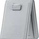 for MagSafe Wallet Stand, Multi-Slot,Compatible with iPhone Series, Super Strong Magnetism Strength, Slim, Features a Magnetic Ring, Compatible with Most Smartphones.Stylish Phone Wallet(Light Gray)