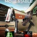 LISEN Upgraded Version Cup Phone Holder for Car 360° Adjustable Long Neck Car Phone Mount Golf Cart Phone Holder, Truck Jeep Accessories for iPhone 17 Air Pro Samsung Google and All 4-7'' Phone,Black