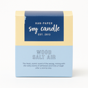 Hand-Poured Soy Cable 9oz Drift Wood Salt Air