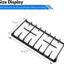 DG94-00937A Stove Grates Replacement for Samsung Gas Range Surface Burner Grate Cast Iron Side Grate for NX58H5600SS NX58H9500WS Gas Range Parts Side Cooktop Left Right Wok Grate 1 Pack