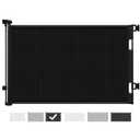 Cumbor Baby Gate Retractable Gates for Stairs, Mesh Dog Gate for The House, Wide Pet Gate 33" Tall, Extends to 55" Wide, Long Child Safety Gates for Doorways, Hallways, Cat Gate Indoor/Outdoor(Black)