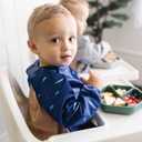 Tiny Twinkle Long Sleeve Bib for Babies & Toddlers | Waterproof Smock Bib for Eating | Machine Washable & Mess-Proof Feeding Essentials | Newborn Shower Gift (Ocean Life, 624M)