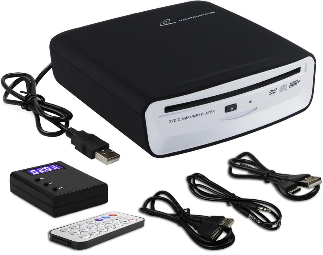 Portable CD Player for Car with USB Connection and AUX Connection, Universal USB External CD Player for Car, TV, Mac, Laptops, Desktops, PC with Plug and Play