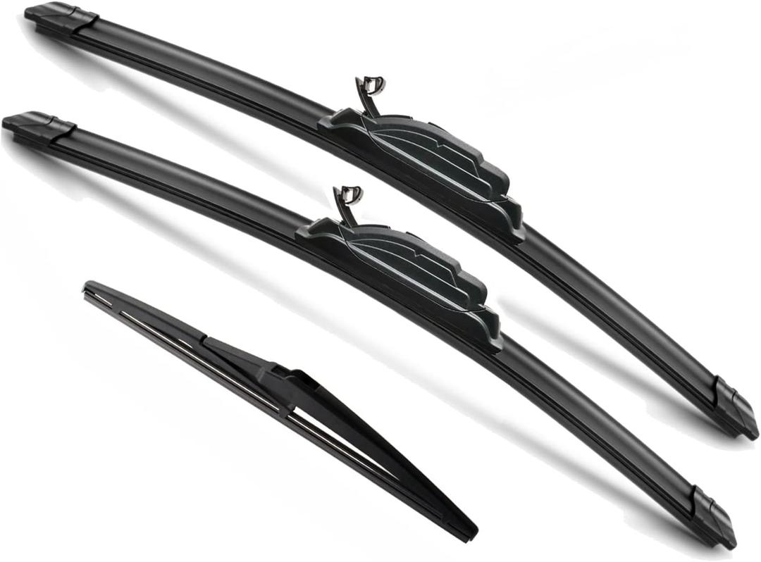 3Pcs for Toyota RAV4 Windshield Wiper Blades 2019 2020 2021 2022 2023 Toyota RAV4, 2006-2015 Mazda 5, Original Factory Quality Replacement Windshield Wiper Blades - 26"/16"/12A" (Set of 3) U/J HOOK
