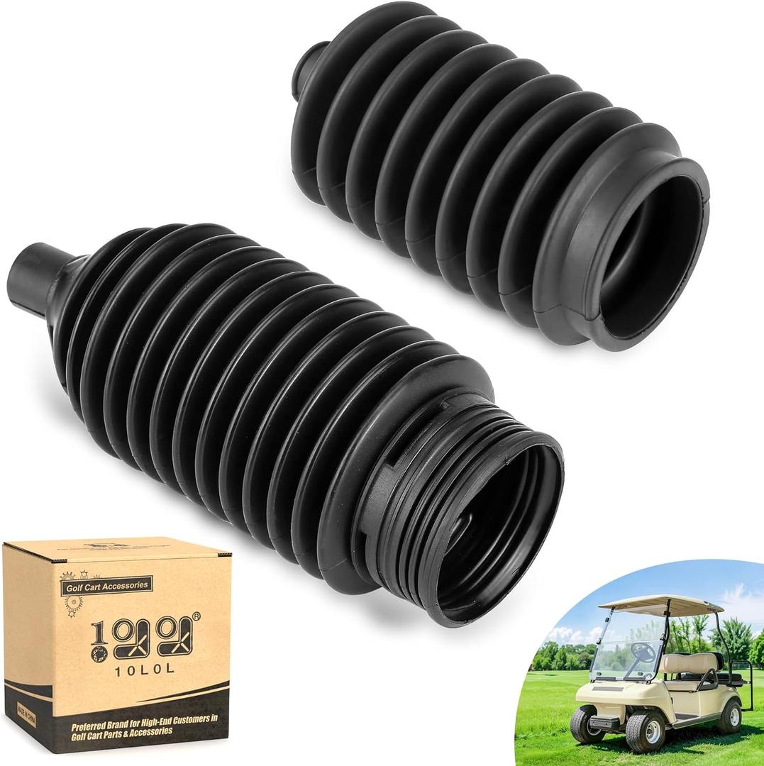 10L0L Golf Cart Steering Rack & Pinion Dust Boot for Club Car DS 1997-up, Steering Gear Box Seal Bellows, Replace OEM 1013035 101880001