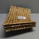 KOLWOVEN 24in Christmas Tree Collar, Christmas Tree Ring Adjustable Water Hyacinth Skirt, Christmas Tree Skirt for Decoration, Base Protection from Pets (Water Hyacinth) (Natural)