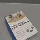 PISAO 24 Pcs Chair Leg Floor Protectors, Silicone Chair Leg Protectors Caps Covers for Hardwood Floors, Furniture Pads Sliders with Wrapped Felt Bottom Medium (Fit:0.76"-1.18")