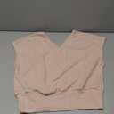 SOLY HUX Women's V Neck Knit T Shirt Short Sleeve Dressy Casual Tee Tops Medium