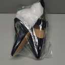 Coutgo Womens Kitten Heels Mary Jane Shoes Closed Pointed Toe Dress Shoes Buckle Work Office Pump Shoes ( 7 )