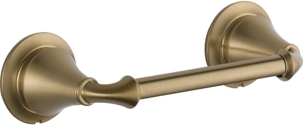 DELTA FAUCET 79450-CZ Linden Wall Mounted Pivoting Toilet Paper Holder in Champagne Bronze (4.5 x 11.1 x 3.25 Inches)