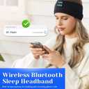 Perytong Sleep Headphones Wireless, Bluetooth Sports Headband Headphones with Ultra-Thin HD Stereo Speakers Perfect for Sleeping,Workout,Jogging,Yoga,Insomnia, Air Travel, Meditation (Black)