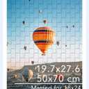 JCJMY 19.7x27.6 Puzzles Frame for 50x70 cm Puzzles Poster Photo Picture, Display 18x24 with Mat or 19.7 x 27.6 without, Wall Hanging 19.7 by 27.6 inch 1000 Pieces Puzzles Frame, White