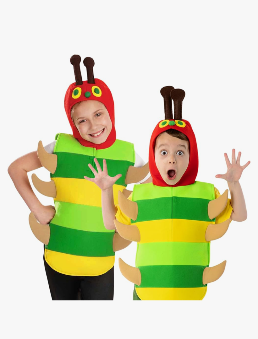 fun shack Caterpillar Costume Kids, World Book Day Costumes for Kids Caterpillar and Bug Costumes for Boys and Girls, Large