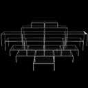 Chuangdi 20 Pcs Acrylic Display Risers, Clear Product Stand, Jewelry Display Riser Shelf Showcase Fixtures for Figure Dessert Cupcake Candy Action Showcase(Super Large Set)
