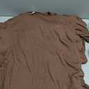 Darong Women's 2 Piece Lounge Set Casual Long Sleeve Crew Neck Tops Wide Leg Pants Travel Airport Outfit Matching Sets (Medium, Brown(regular))